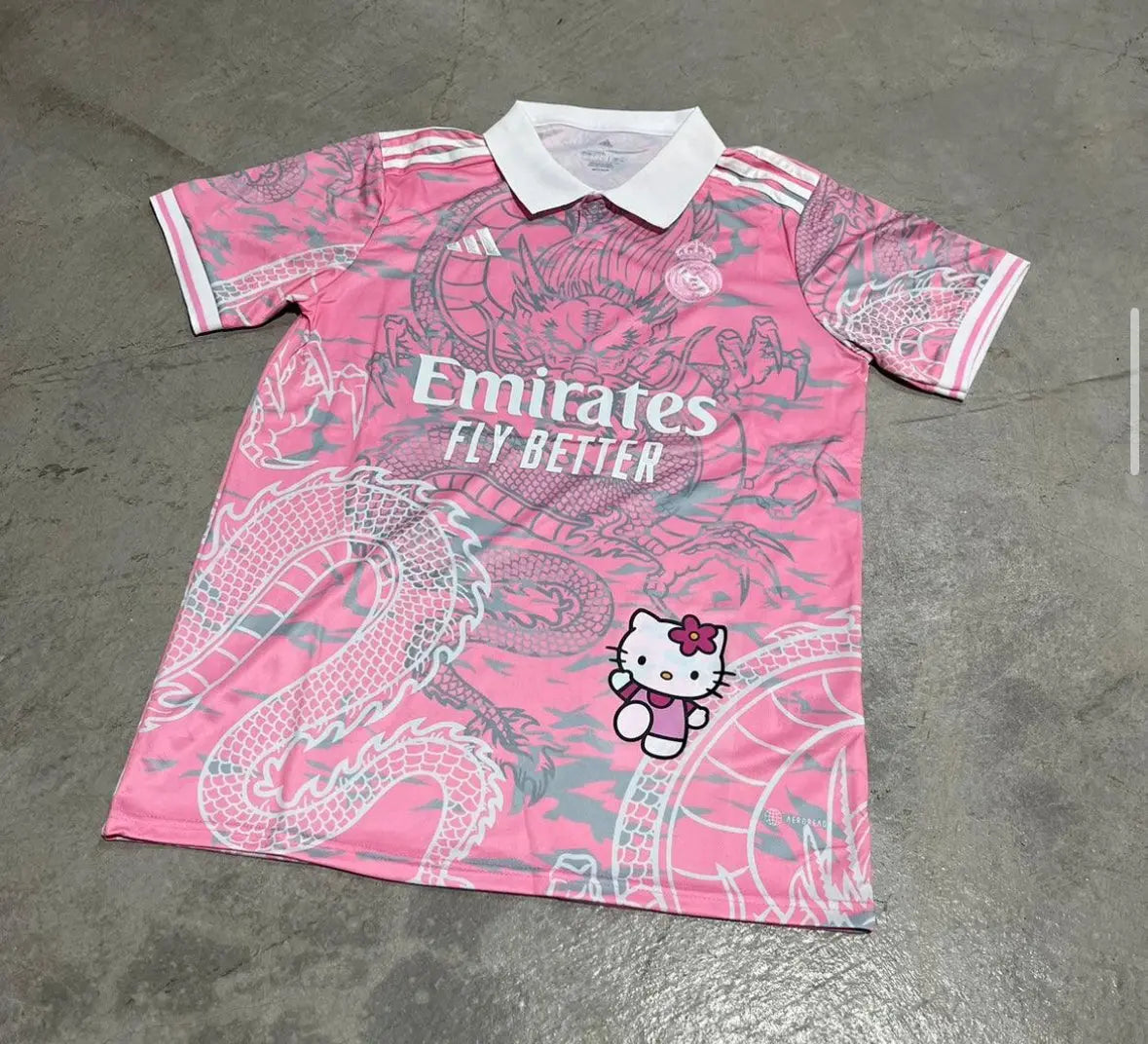 HELLO KITTY x REAL MADRID JERSEY - PINK (JUNIOR SIZE) CMY