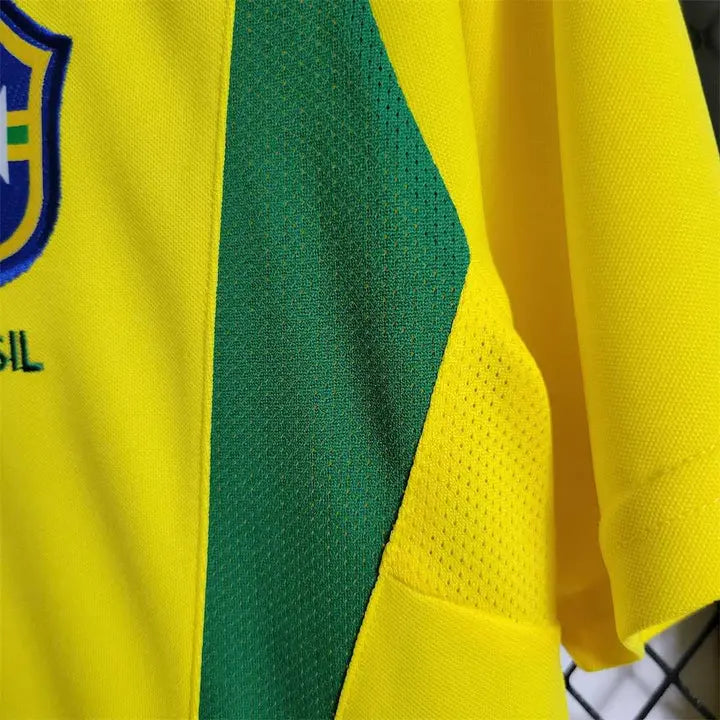 2002 Brazil Home Retro Jersey CMY