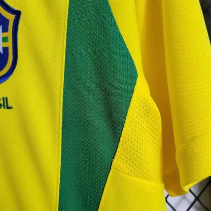 2002 Brazil Home Retro Jersey CMY