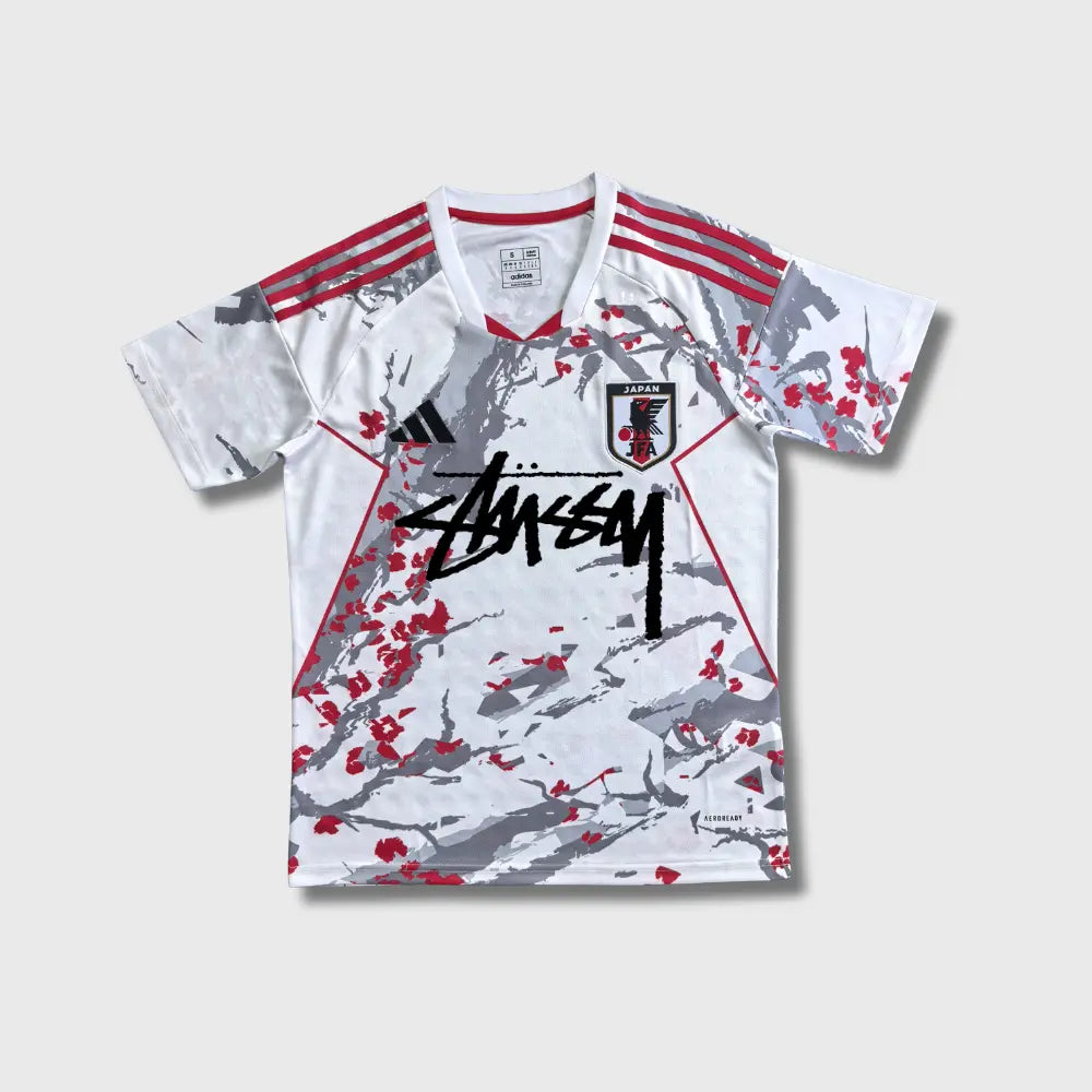 STÜSSY x “JAPAN” JERSEY - RED BLOSSOM CMY
