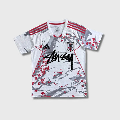 STÜSSY x “JAPAN” JERSEY - RED BLOSSOM CMY