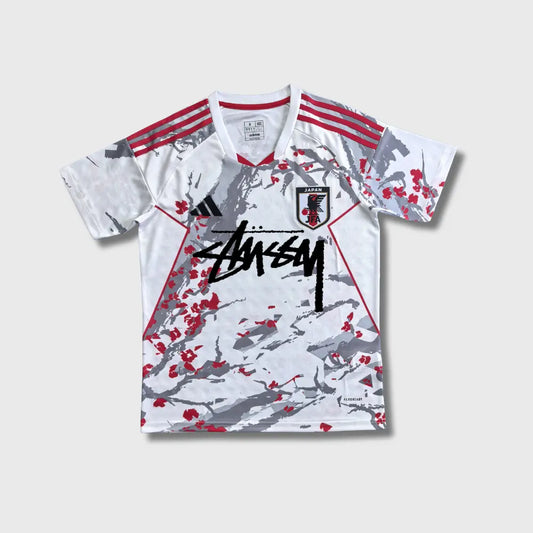 STÜSSY x “JAPAN” JERSEY - RED BLOSSOM CMY