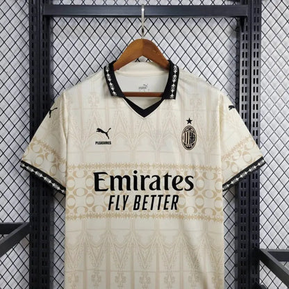23/24 AC Milan x PLEASURES White Fourth Jersey CMY