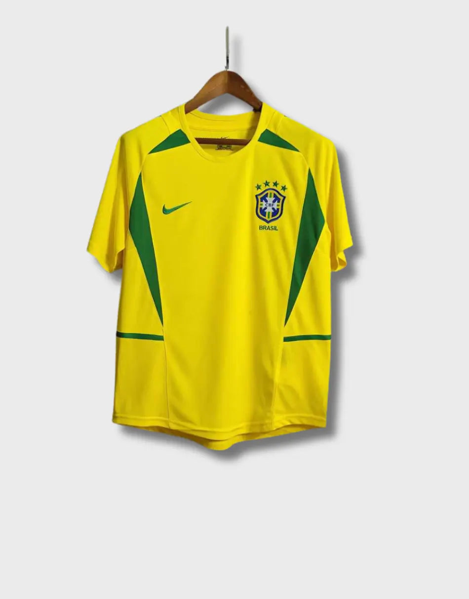2002 Brazil Home Retro Jersey CMY