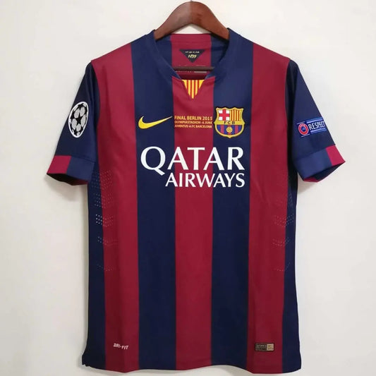 2015 Barcelona Home Berlin UCL Final Retro Jersey CMY