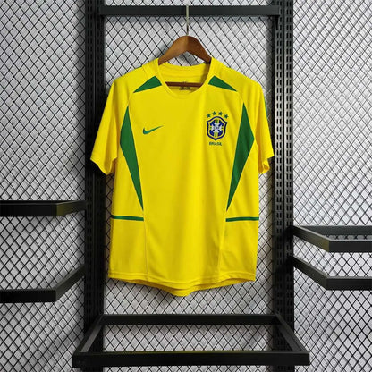 2002 Brazil Home Retro Jersey CMY
