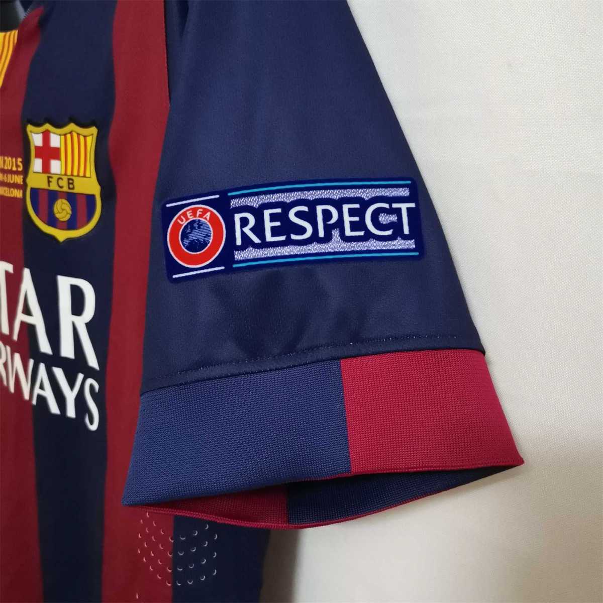 2015 Barcelona Home Berlin UCL Final Retro Jersey CMY