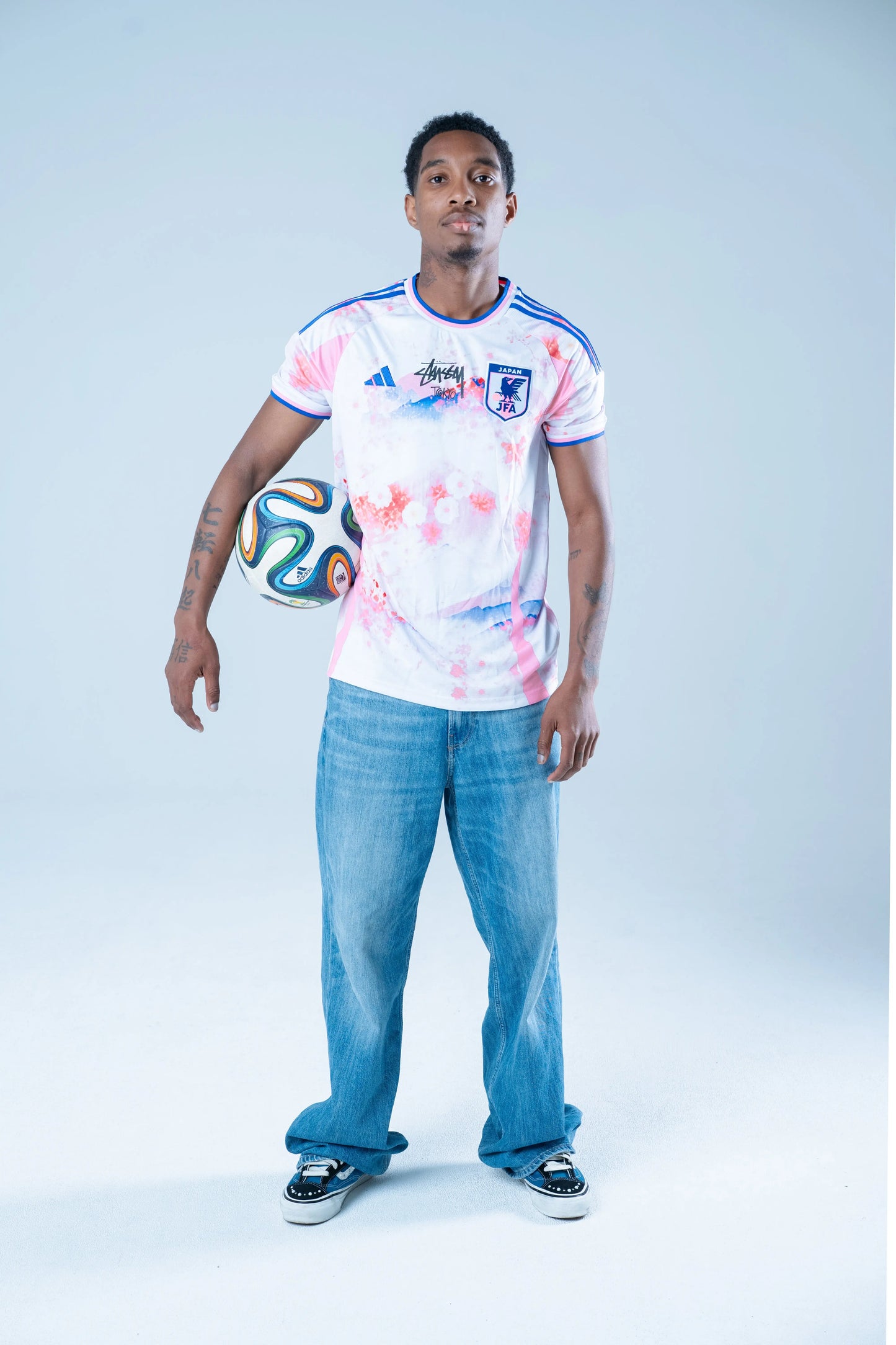 STÜSSY x “JAPAN” JERSEY - PINK SAKURA CMY