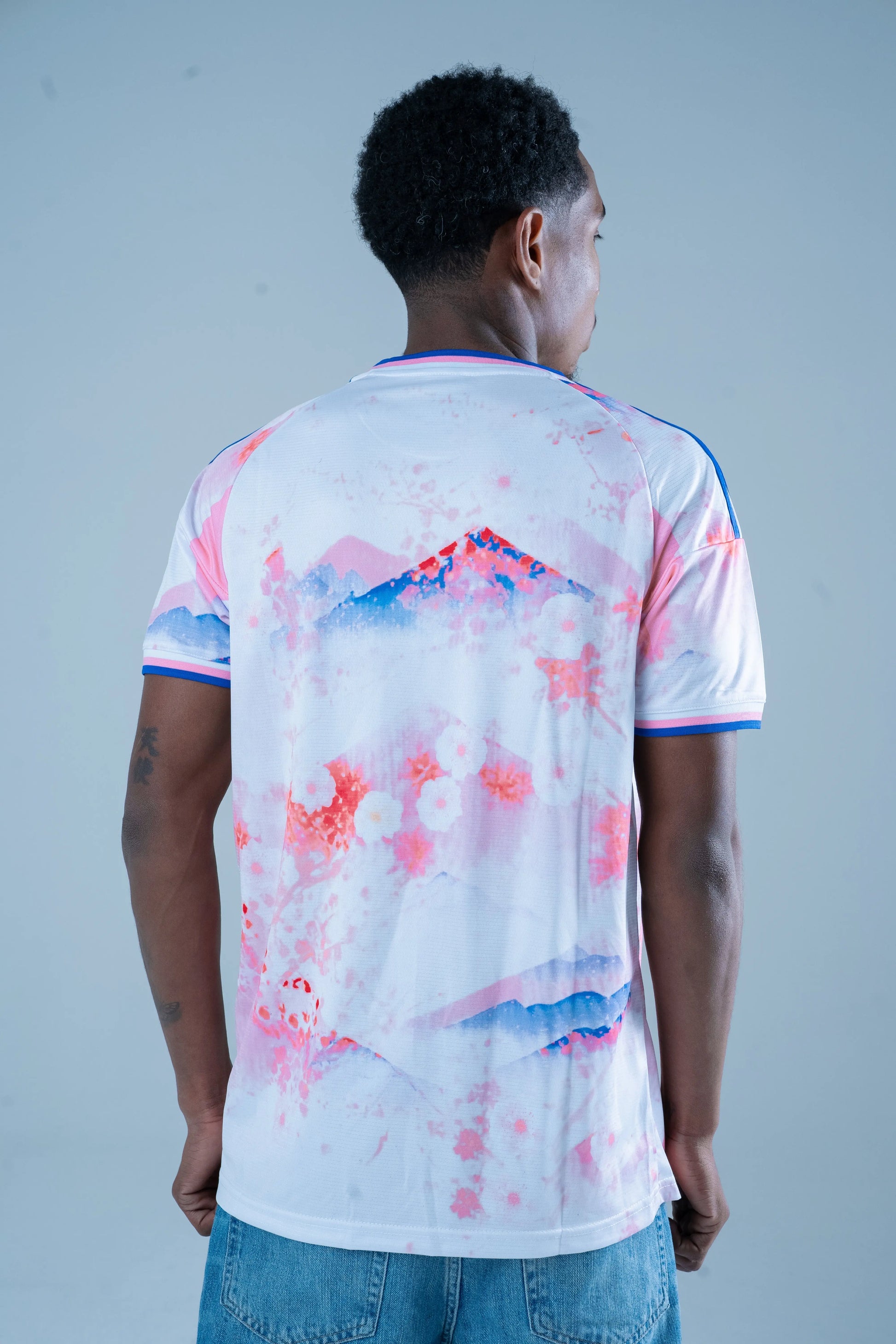 STÜSSY x “JAPAN” JERSEY - PINK SAKURA CMY