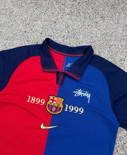 STÜSSY X “RETRO FC BARCELONA” JERSEY CMY