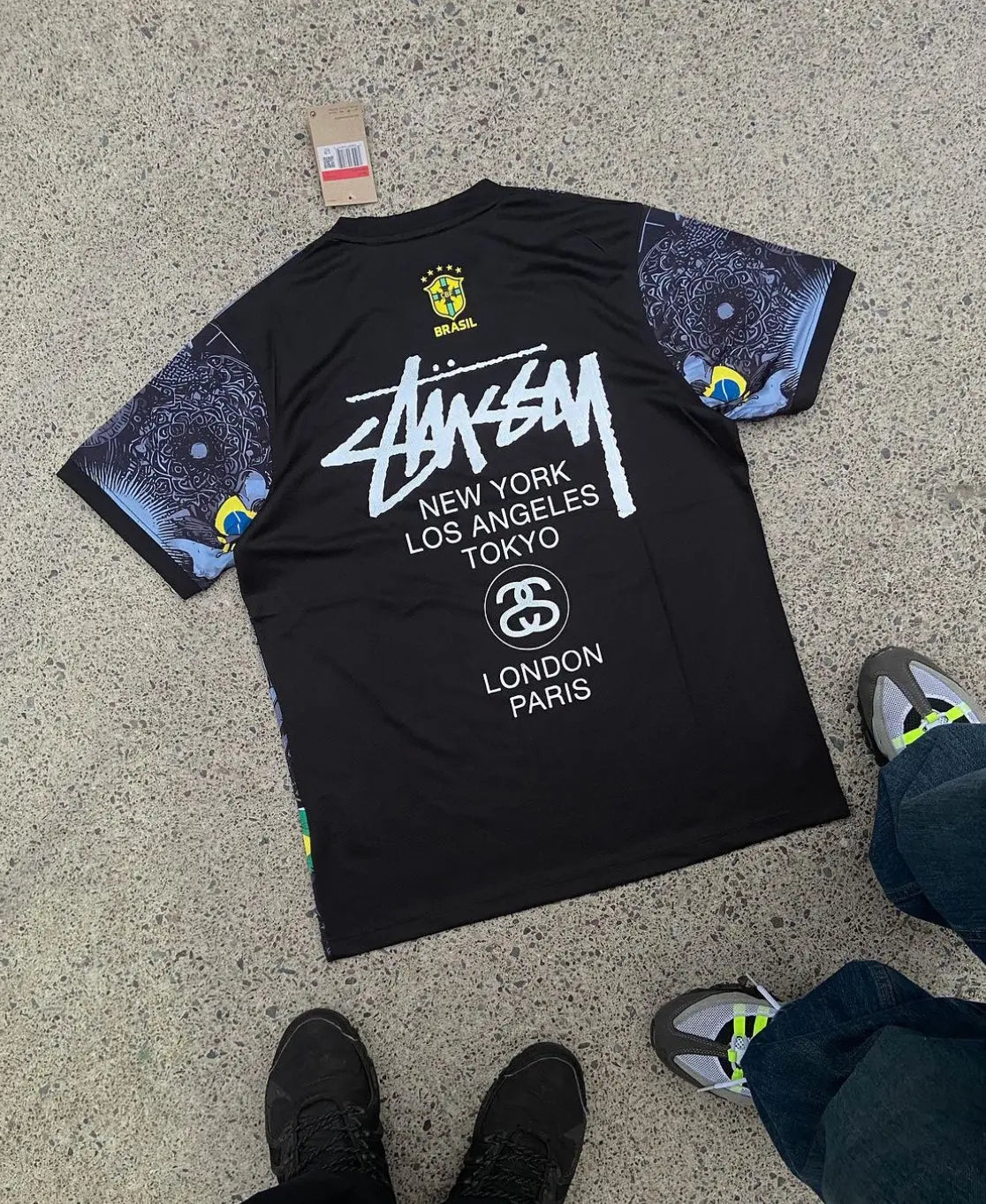 STÜSSY 2024 special edition Brasil black kit - Jesus edition (JUNIOR SIZE) CMY