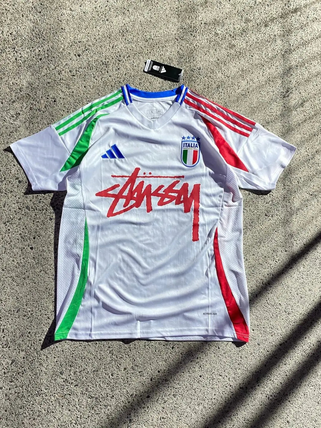 STÜSSY X “ITALY” JERSEY - white (JUNIOR SIZE) CMY