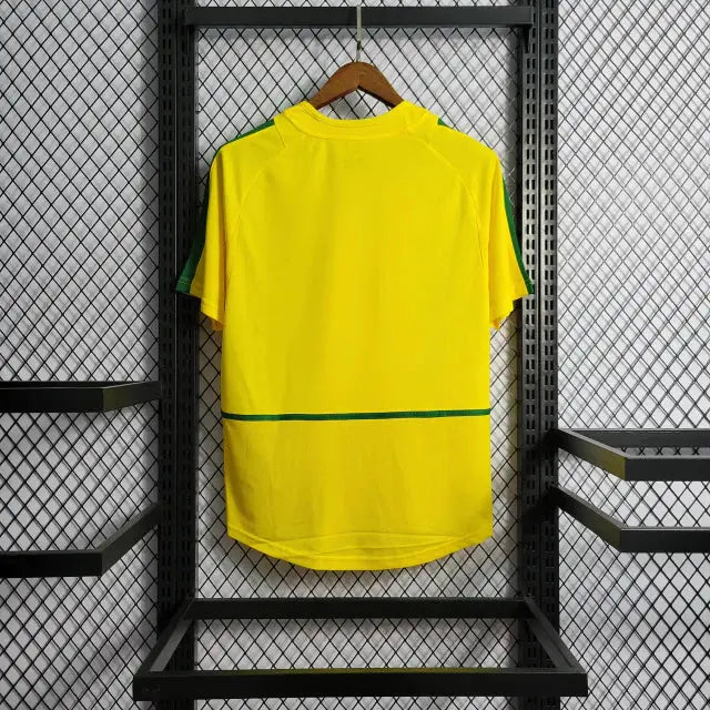 2002 Brazil Home Retro Jersey CMY