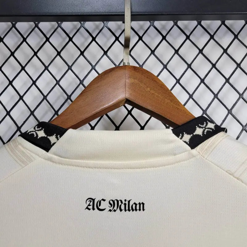 23/24 AC Milan x PLEASURES White Fourth Jersey CMY