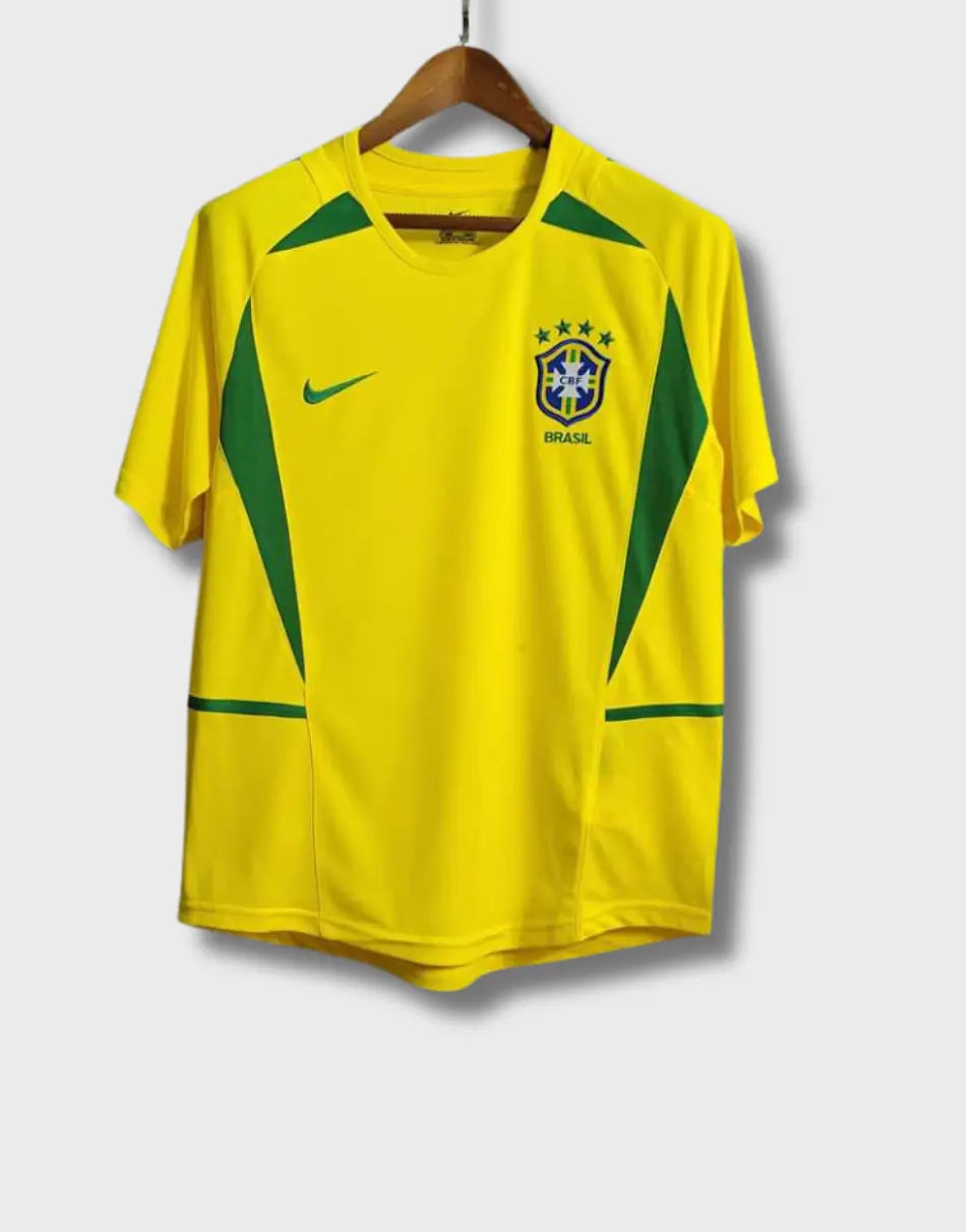 2002 Brazil Home Retro Jersey CMY