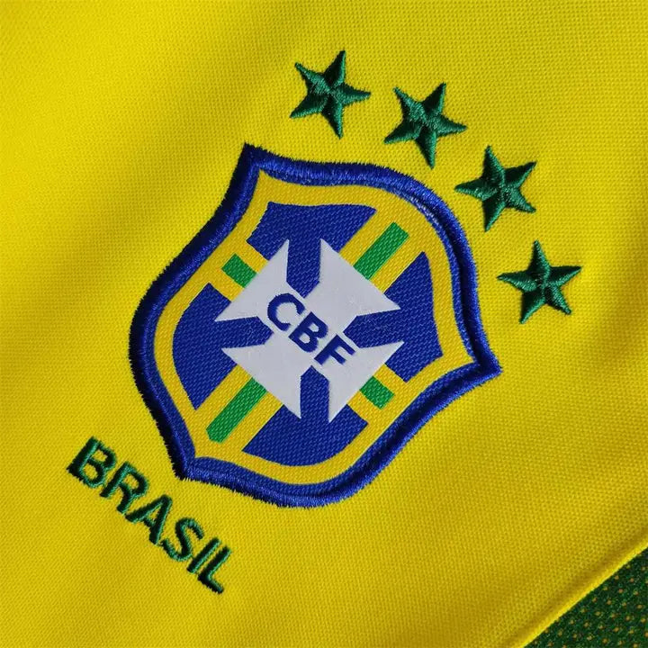 2002 Brazil Home Retro Jersey CMY