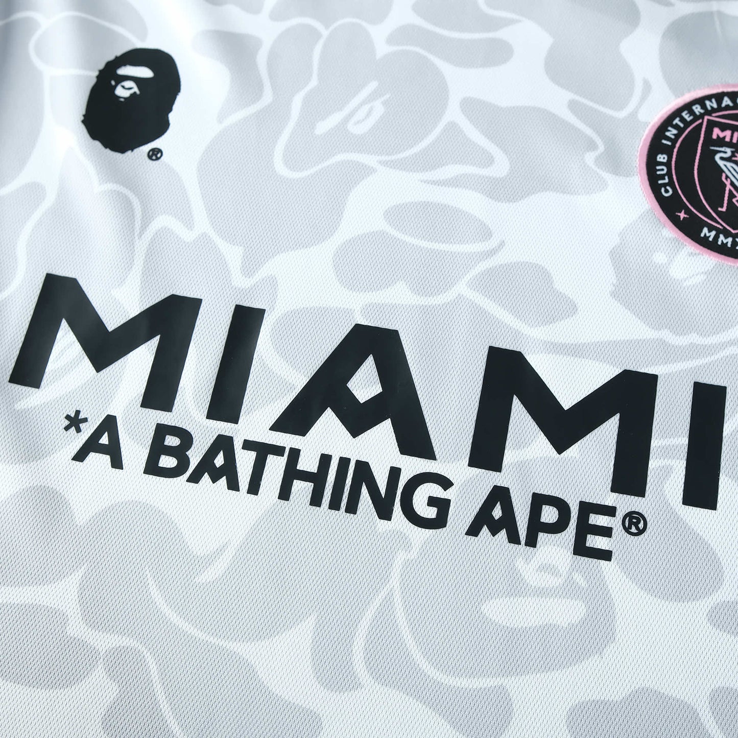 BAPE X INTER MIAMI 2023/24 WHITE CAMO SHIRT CMY