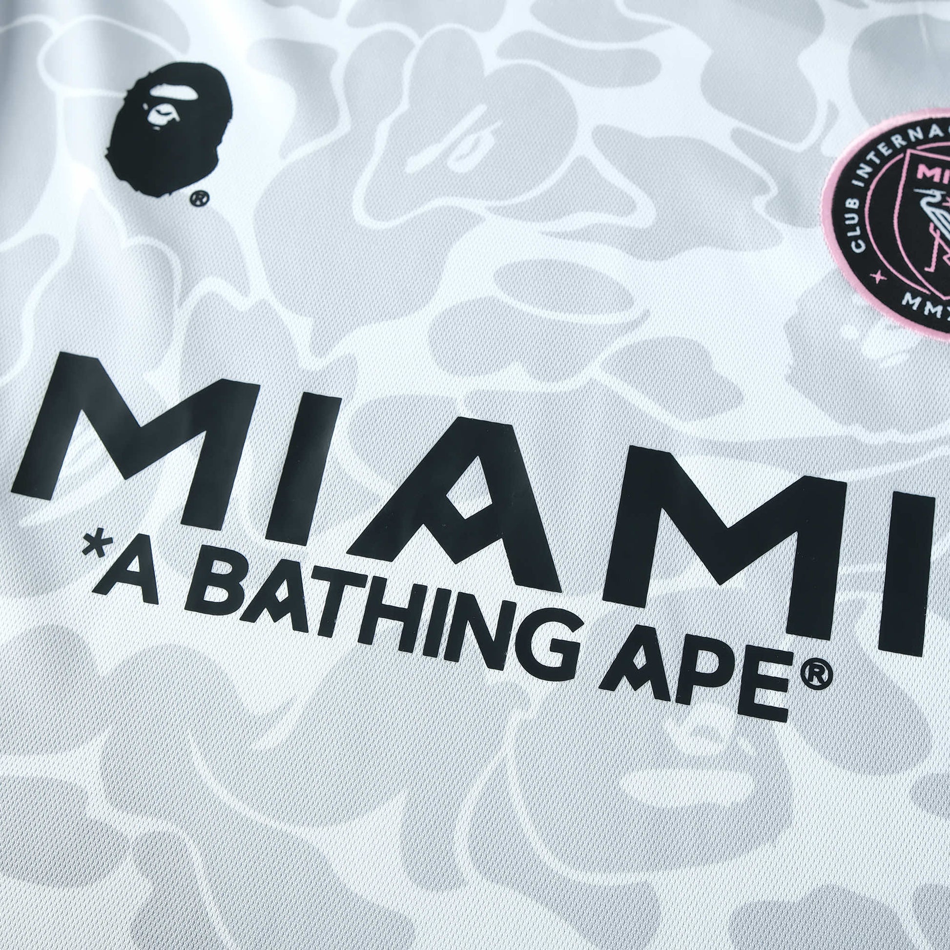 BAPE X INTER MIAMI 2023/24 WHITE CAMO SHIRT CMY