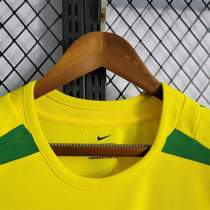 2002 Brazil Home Retro Jersey CMY