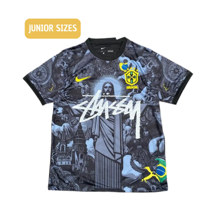 STÜSSY 2024 special edition Brasil black kit - Jesus edition (JUNIOR SIZE) CMY